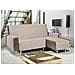 Copridivano Penisola Trapuntato Antimacchia Impermeabile Modello Olimpo Beige 240 Cm Beige - Foto miniatura 1