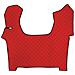 Tappeto Centrale In Skeentex - Rosso - Compatibile Per Iveco S-way (10/19>05/24) - Foto miniatura 1