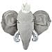 Decorazione Da Parete Cotone Grigio Argento E Bianco Sporco 39 X 33 Cm Tantor - Foto miniatura 2