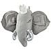 Decorazione Da Parete Cotone Grigio Argento E Bianco Sporco 39 X 33 Cm Tantor - Foto miniatura 4