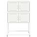 Credenza Bianca 68,5x38,5x107 Cm In Acciaio - Foto miniatura 5