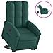 Poltrona Alzapersona Reclinabile Elettrica Verde Scuro Tessuto - Foto miniatura 2