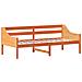 Dormeuse Senza Materasso Marrone Cera 100x200 Cm Legno Di Pino - Foto miniatura 3