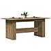 Tavolo Da Pranzo Rovere Artigianale 180x90x76 Cm In Truciolato - Foto miniatura 1