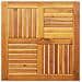 Piano Per Tavolo 70x70x2 Cm Quadrato Legno Massello Di Faggio - Foto miniatura 2