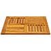 Piano Per Tavolo 70x70x2 Cm Quadrato Legno Massello Di Faggio - Foto miniatura 3