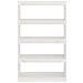 Libreria /divisorio Bianco 80x30x135,5 Cm In Massello Di Pino - Foto miniatura 4