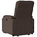 Poltrona A Rialzo Reclinabile Massaggiante Marrone Microfibra - Foto miniatura 4