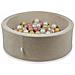 Ballenbak 90x30cm Fluweel Zacht Beige - Foto miniatura 1