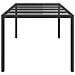 Tavolo da Pranzo da Giardino Nero 250x100x75 cm Polyrattan - Foto miniatura 4