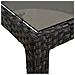 Tavolo da Pranzo da Giardino Nero 250x100x75 cm Polyrattan - Foto miniatura 6