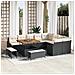 Set Divano da Giardino  12 Pezzi con Cuscini Polyrattan Nero Acacia, Divano da Giardino  2-Persone con Ripostiglio&Cuscini Polyrattan Nero, Set di Mobili da Giardino  3 Pezzi con Cuscini Polyrattan Nero Acacia - Foto miniatura 2