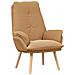 Poltrona Relax viDA XL Beige in Tessuto Simile alla Lana Ricci - Foto miniatura 1