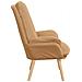 Poltrona Relax viDA XL Beige in Tessuto Simile alla Lana Ricci - Foto miniatura 5