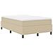 Letto Box Spring con Materasso Beige 120x200 cm Tessuto in corduroy - Foto miniatura 3