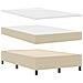 Letto Box Spring con Materasso Beige 120x200 cm Tessuto in corduroy - Foto miniatura 6