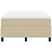 Letto Box Spring con Materasso Beige 120x200 cm Tessuto in corduroy - Foto miniatura 7