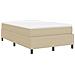 Letto Box Spring con Materasso Beige 120x200 cm Tessuto in corduroy - Foto miniatura 9