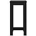 Tavolo bar  in legno ingegnerizzato nero 51x50x103,5 cm - Foto miniatura 6