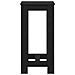 Tavolo bar  in legno ingegnerizzato nero 51x50x103,5 cm - Foto miniatura 7