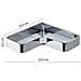 Portaoggetti Angolare Per Doccia Da Muro In Ottone, Acciaio Inox Aisi 304 E Cromall A983 Serie Il Giglio Cromato - Foto miniatura 2