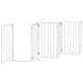 Cancello Cani Porta Pieghevole Bianco 15 Pannelli 750 cm Pioppo - Foto miniatura 5