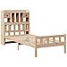 Letto Libreria senza Materasso 90x190 cm Legno Massello Pino - Foto miniatura 3