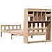 Letto Libreria senza Materasso 90x190 cm Legno Massello Pino - Foto miniatura 6