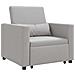 Divano Letto Singolo Grigio nuvola 90 x 165 x 87 cm Tessuto - Foto miniatura 1