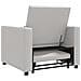 Divano Letto Singolo Grigio nuvola 90 x 165 x 87 cm Tessuto - Foto miniatura 7