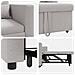 Divano Letto Singolo Grigio nuvola 90 x 165 x 87 cm Tessuto - Foto miniatura 8