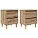Mobiletti da letto 2 pcs Rovere artigianale 40 x 35 x 50 cm - Foto miniatura 1
