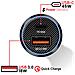 Caricatore Per Auto A Ricarica Rapida 63w Usb-c Power Delivery 45w E Usb 3.0 18w, Nero - Foto miniatura 2
