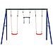 Set Gioco da Esterno con Altalene e Trapezio - Foto miniatura 3