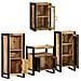 Set di mobili per il bagno 4 pcs Legno di Mango Massello - Foto miniatura 4