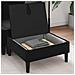 Pouf con Storage Nero Velluto - Foto miniatura 3