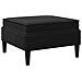 Pouf con Storage Nero Velluto - Foto miniatura 6