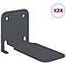 Mensola sospesa 24 pcs Antracite 6 x 10,8 x 6,6 cm - Foto miniatura 1