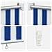 Tenda a Rullo Esterno Blocco UV 90% Strisce Blu e Bianche HDPE - Foto miniatura 6