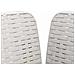 Poltrona a 1 Posto con Cuscino Aspetto Rattan PP Bianco - Foto miniatura 5