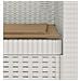 Poltrona a 1 Posto con Cuscino Aspetto Rattan PP Bianco - Foto miniatura 6