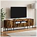 Mobile TV LED Rovere Fumo Legno ingegnerizzato - Foto miniatura 2