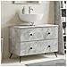 Armadio per Lavabo da Bagno BREDA Grigio Cemento - Foto miniatura 2