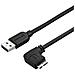 Cavo USB 3.0 Tipo A a Micro B slim - Connettore USB3.0 A a Micro B slim ad angolo destro Gen 1 (5 Gbps) - 1m - Foto miniatura 1