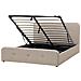 Letto Contenitore Tessuto Rennes 160 X 200 Cm Beige - Foto miniatura 18