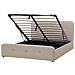 Letto Contenitore Tessuto Rennes 160 X 200 Cm Beige - Foto miniatura 16