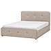 Letto Contenitore Tessuto Rennes 160 X 200 Cm Beige - Foto miniatura 14