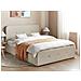 Letto Contenitore Tessuto Rennes 160 X 200 Cm Beige - Foto miniatura 24