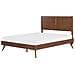 Letto A Doghe In Legno Marrone Scuro 160 X 200 Cm Istres - Foto miniatura 12
