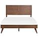 Letto A Doghe In Legno Marrone Scuro 160 X 200 Cm Istres - Foto miniatura 11